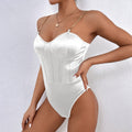 Women Clothing Chain Sling Backless Solid Color Sling Vest Bodysuit Tight Women Bottoming Shirt Bodysuit