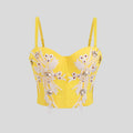 Luxury Diamond Floral Sexy Sexy High Sense Design Corselette