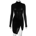 Women Clothing Micro Transparent Bare Back Twisted Irregular Asymmetric Hem Sexy