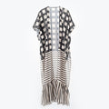 Overseas Travel Vacation Blouse Sun Protection Long Shawl Thin Spring Summer Women Cardigan
